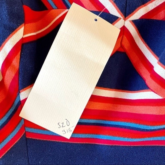 LAST CHANCE NWT Shoshanna Frannie Silk Blend Strapless Striped Dress - Size 0 - Picture 7 of 13